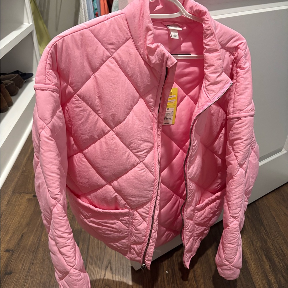 All In Motion - Women's Quilted Jacket - All In Motion pink